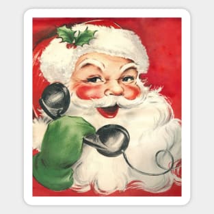 Santa Claus on the Phone Magnet